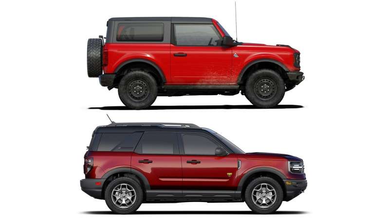 Las diferencias y similitudes entre Ford Bronco y Bronco Sport