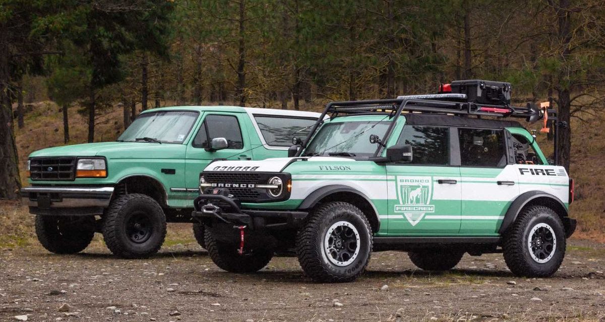 Para combatir los incendios forestales en USA, Ford dona Broncos con equipo especial.