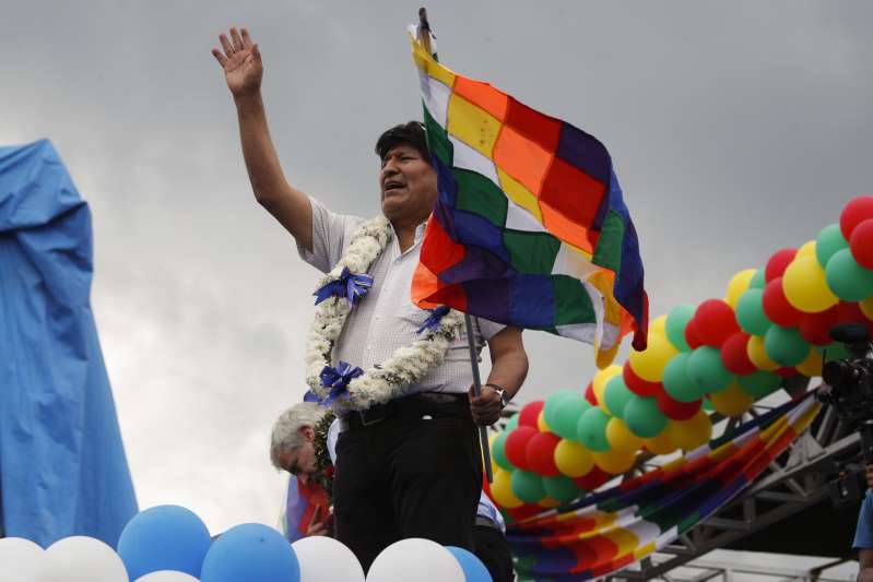 Evo Morales concluye caravana de tres días