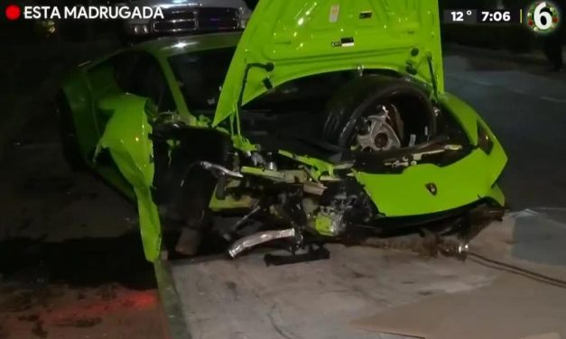 Conductor en México huye tras chocar su Lamborghini en las calles de Polanco en la CDMX