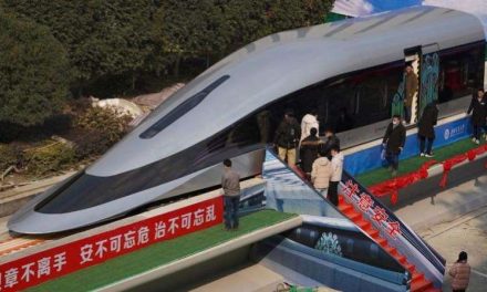 Así es el tren de levitación magnética chino que viajará a 800 km/h