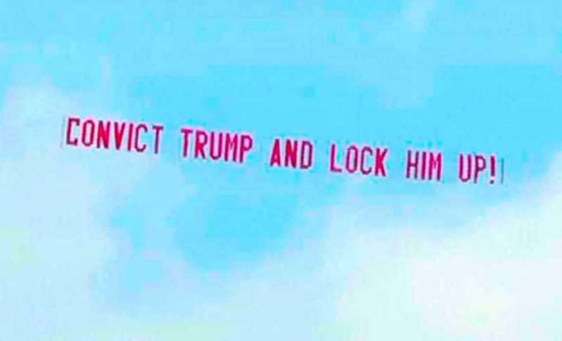 Avioneta sobrevuela casa de Donald Trump con aviso de “¡enciérrenlo!”