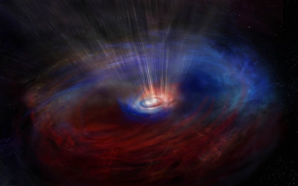 Agujero negro supermasivo se mueve a gran velocidad en el cosmos