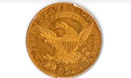 Subastan moneda de oro de 1822 en 8,4 millones de dls