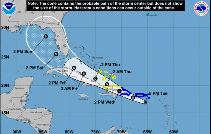 Preocupación en Florida por posible llegada de la tormenta tropical Fred durante el fin de semana