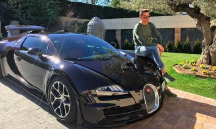 El Bugatti Veyron de Cristiano Ronaldo termina estrellado