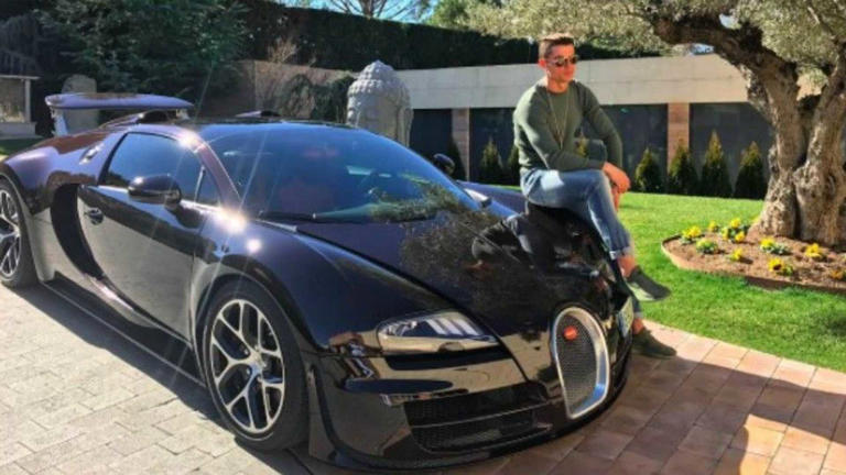 El Bugatti Veyron de Cristiano Ronaldo termina estrellado