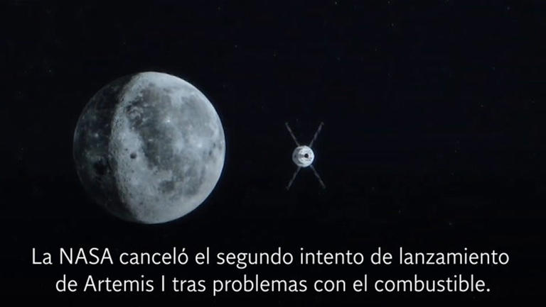 NASA cancela segundo intento de lanzamiento de Artemis I