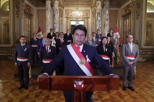 Castillo manda un mensaje a la nación alertando de un complot contra la democracia en Perú