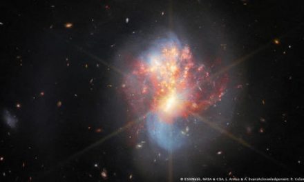 El James Webb enseña un par de galaxias entrelazadas que interactúan