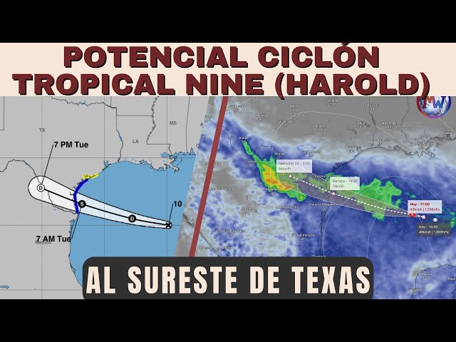 Texas, bajo advertencia de tormenta tropical por un sistema que puede fortalecerse este martes