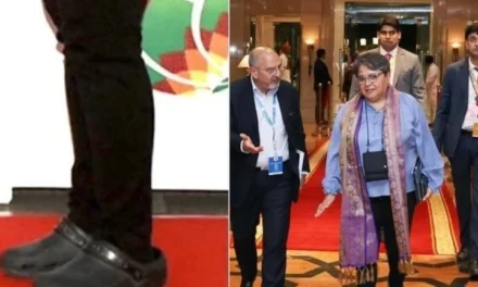 Critican a secretaria de Economía de México, Raquel Buenrostro por asistir a cumbre del G20 sudada y en crocs