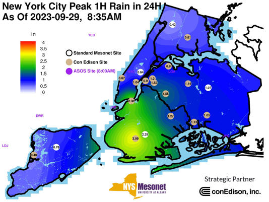 Estado de emergencia por lluvias en Nueva York; varias líneas del Metro cerradas y vuelos afectados