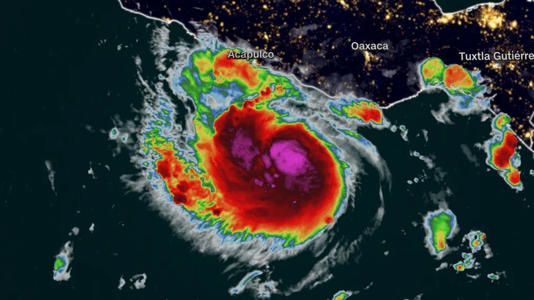 Así sorprendió el huracán Otis a los meteorólogos con su rápida intensificación