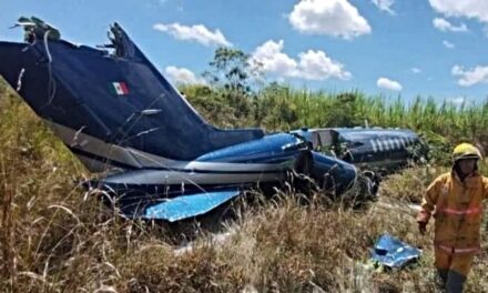 Se estrella Jet privado con siete tripulantes en Xalapa, Veracruz