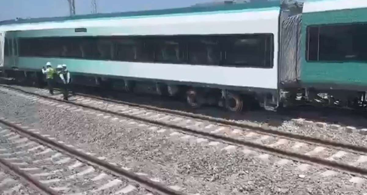 Porquería de alto riesgo. Reportan en México descarrilamiento de un vagón del Tren Maya.