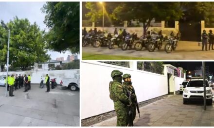 Contingente policial y militar rodea embajada de México en Ecuador